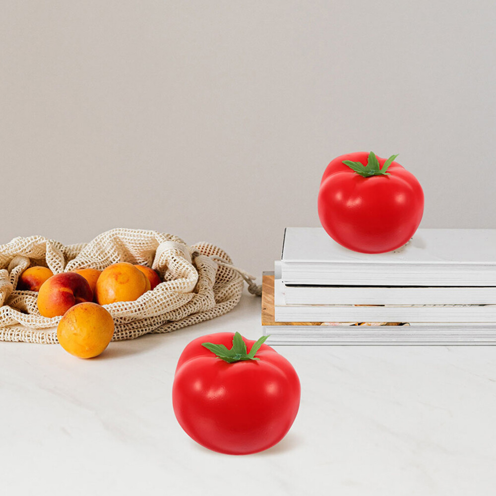 8 Pcs Imitation Tomato Foam Plastic Toddler Vegetables Fake Simulation Models