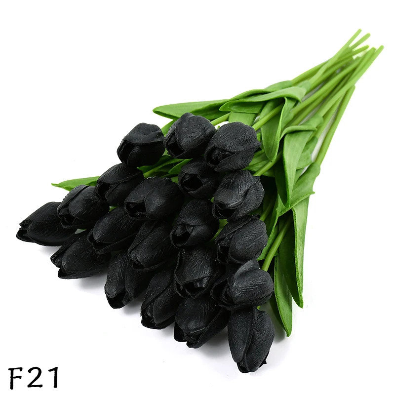 5/10Pcs PU Tulip Simulation Flower Artificial Flowers Fake Tulips Real Touch Flo