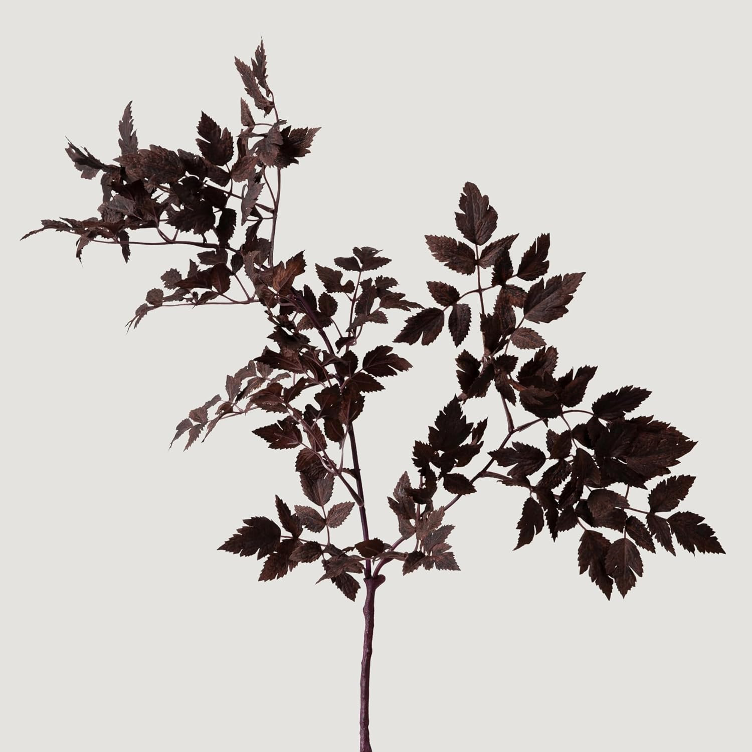 Plum Artificial Cimicifuga Leaf Spray – 31″ Faux Plant for Home Decor
