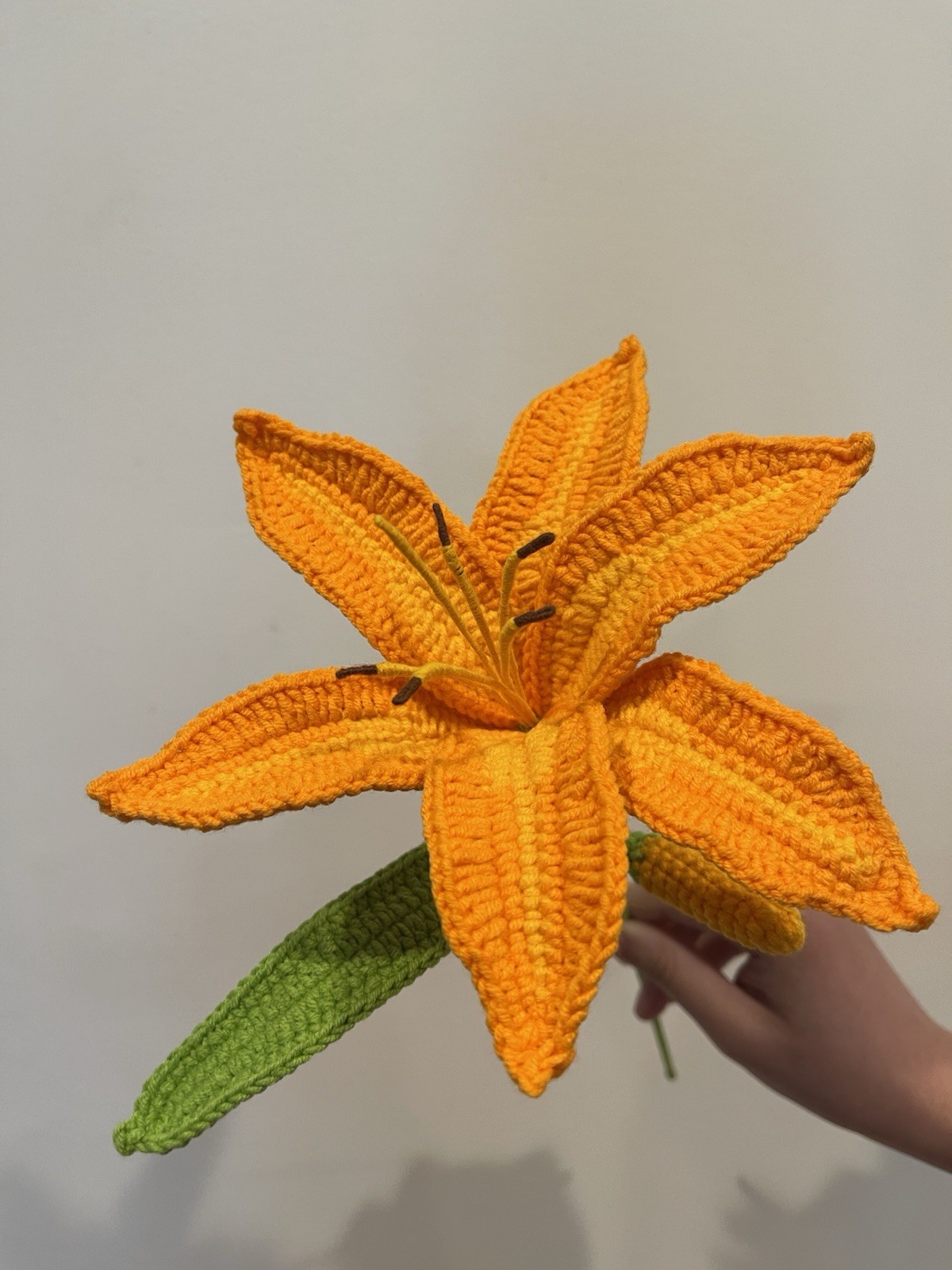 Handmade Crochet Daylily Bouquet