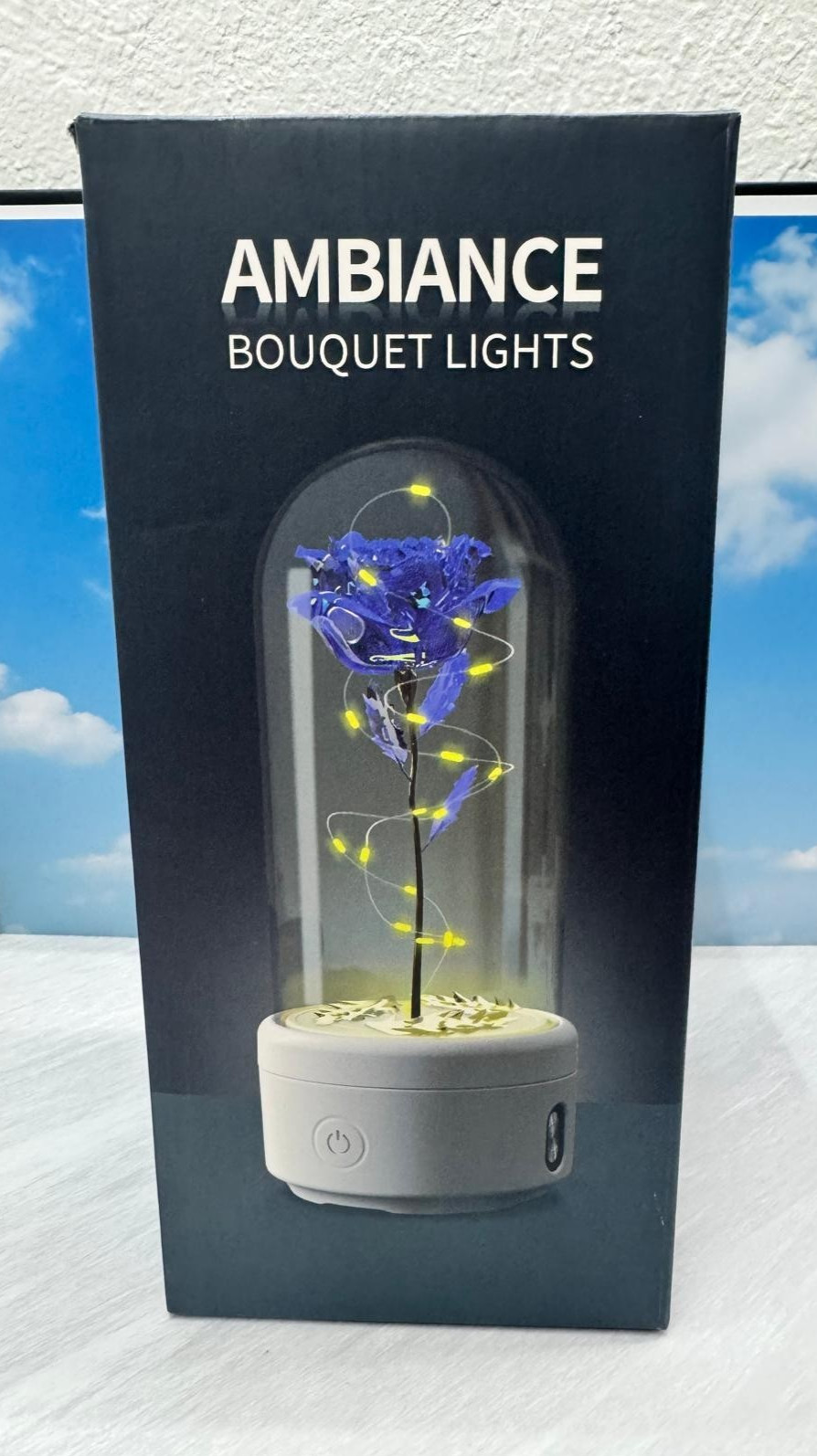 Eternally Enclosed Rose Flower – Featuring LED Lights and Bluetooth Speaker
