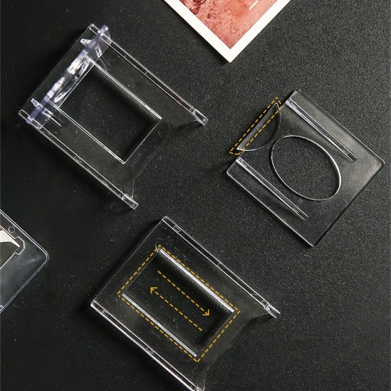 10pcs Mini Acrylic Plate Stands Multipurpose Storage Bedroom Dormitory Photo