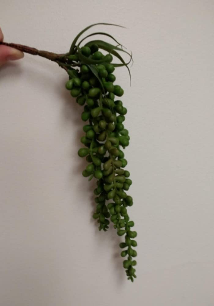 3 PCS Artificial Succulent Plants Hanging String Pearls Fake 13.7 Inch Green