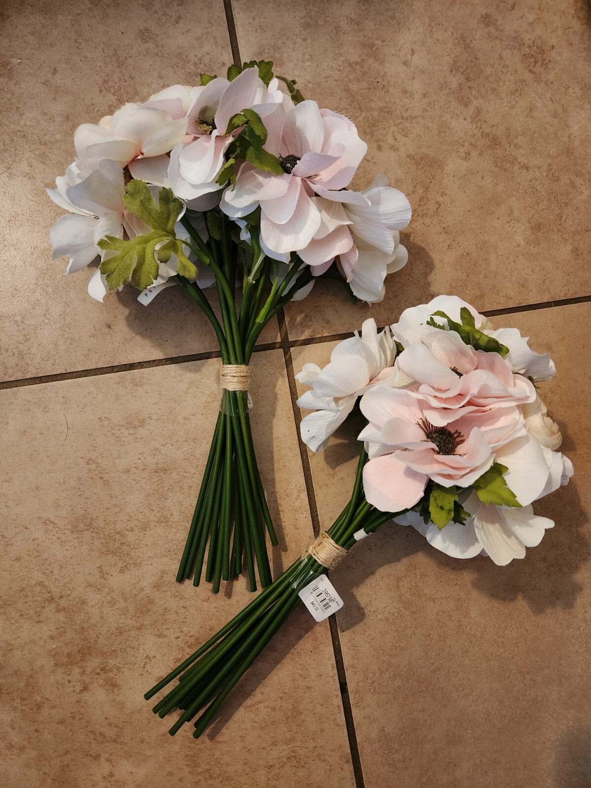 NEW Pottery Barn Monique Lhuillier Faux Anemone & Ranunculus Floral Bundle