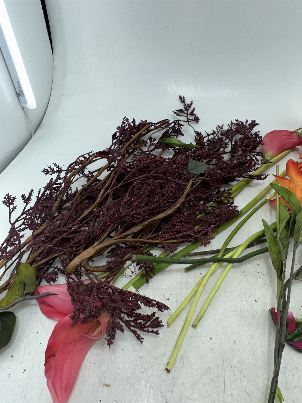 Artificial Flowers Mixed Lot Foliage Leaves Flowers Decor Wedding Party Holiday