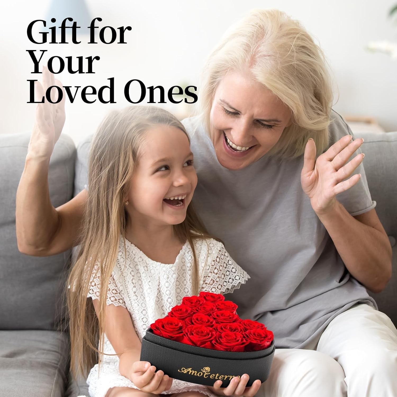 Flower, Forever Roses in A Box, Fresh Flowers, Birthday Gifts for Her, Women,…