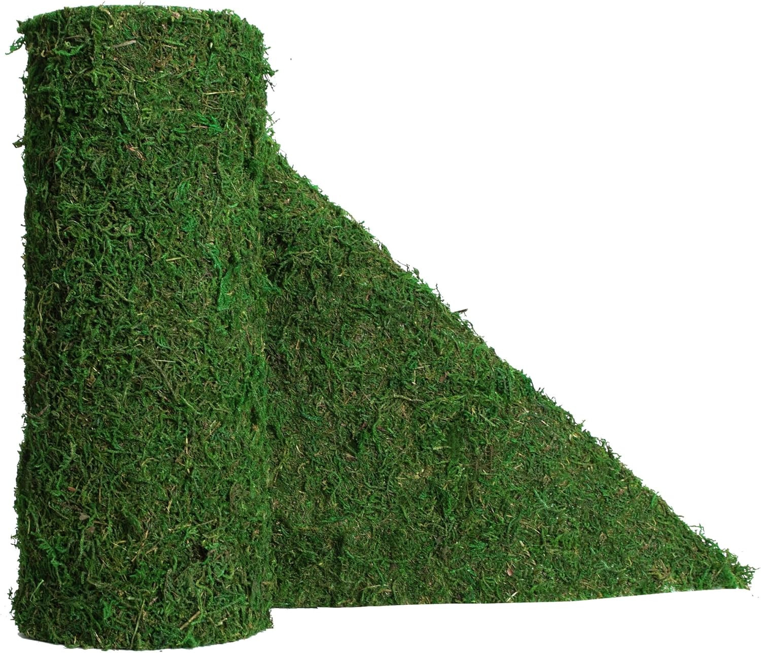 USMOLA Moss Roll, Dried Moss for Crafts, Moss Table Runner for Fairy Gardens, We