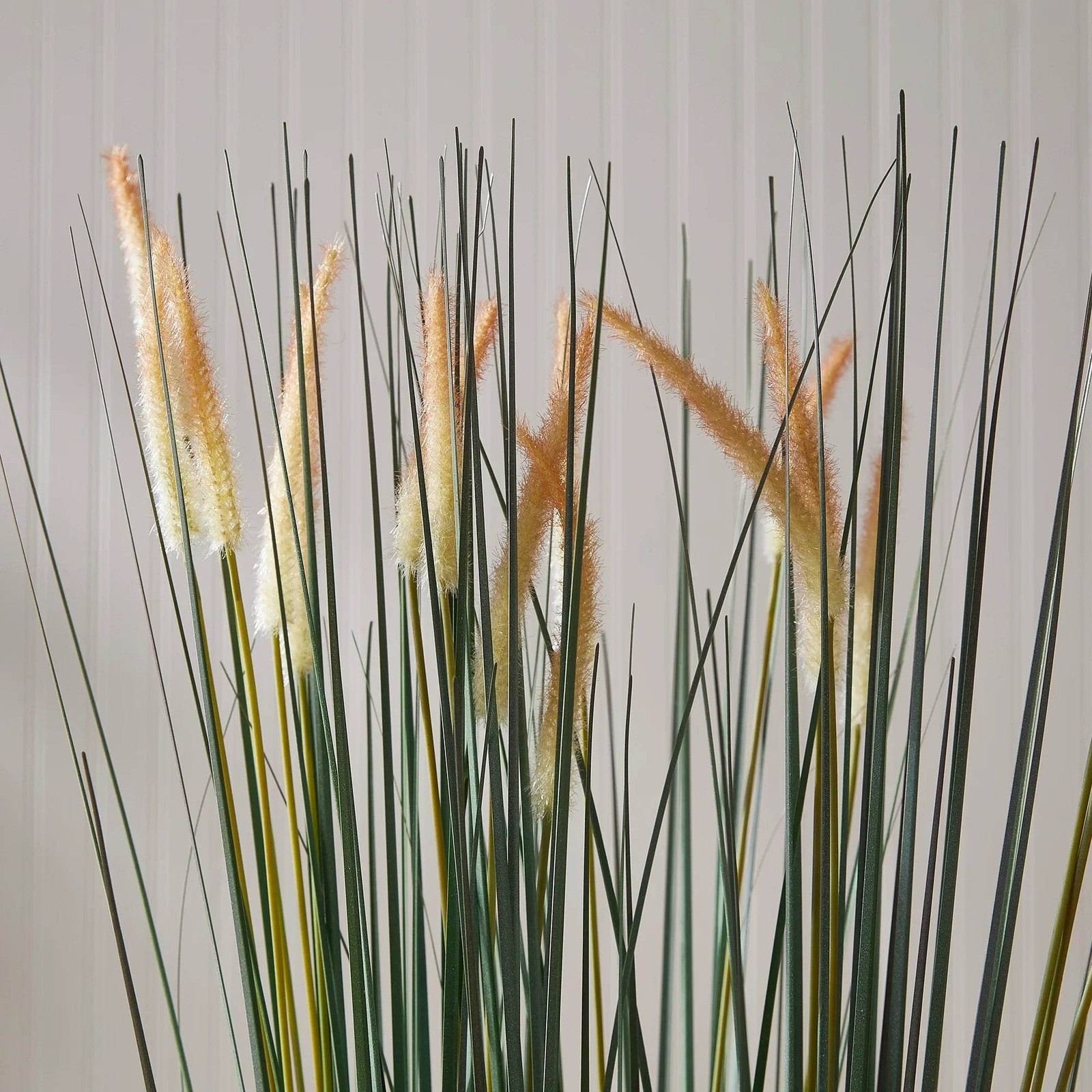 Modern Organic Tall Faux Field Grass Drop-In – 35” Green Accent