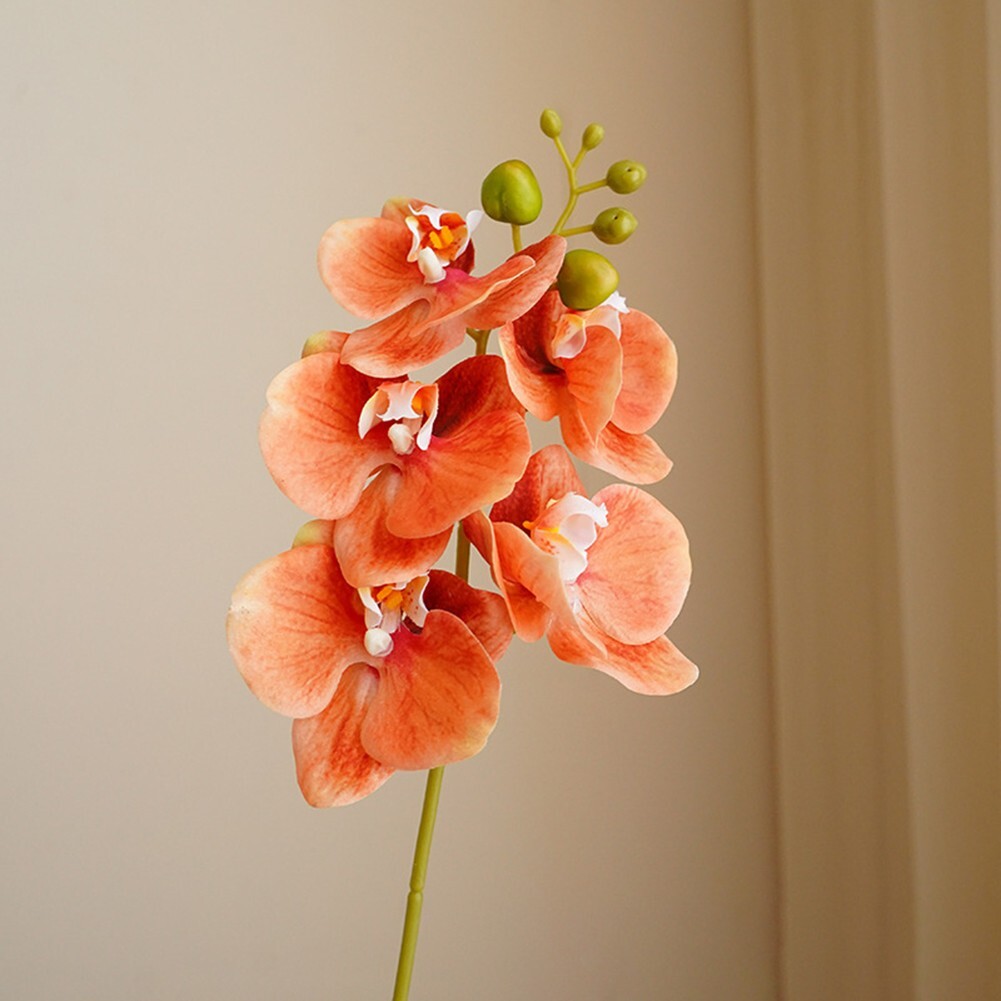 Delicate 17 7 inch Artificial Orchid Flowers Set of 4 Phalaenopsis Stems