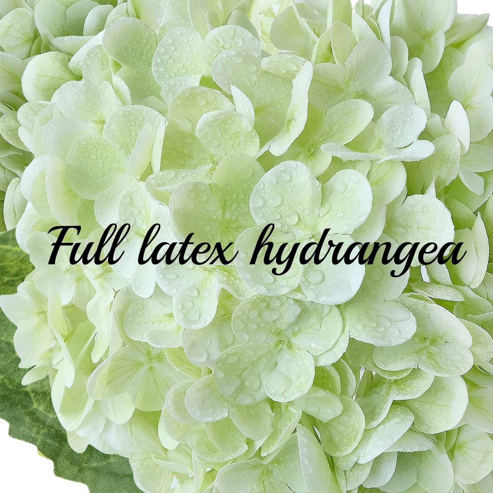 4 Pcs Real Touch Hydrangeas Artificial Flowers , Light Green &Dark Green Fake…