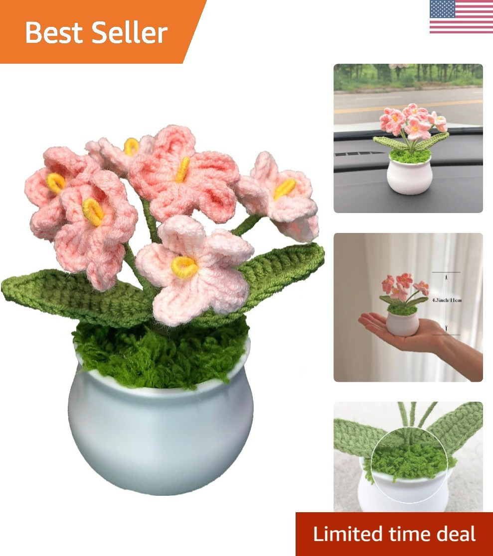 Crochet Flowers Cute Flower for Mom, Valentines Birthday Gifts for Women and …