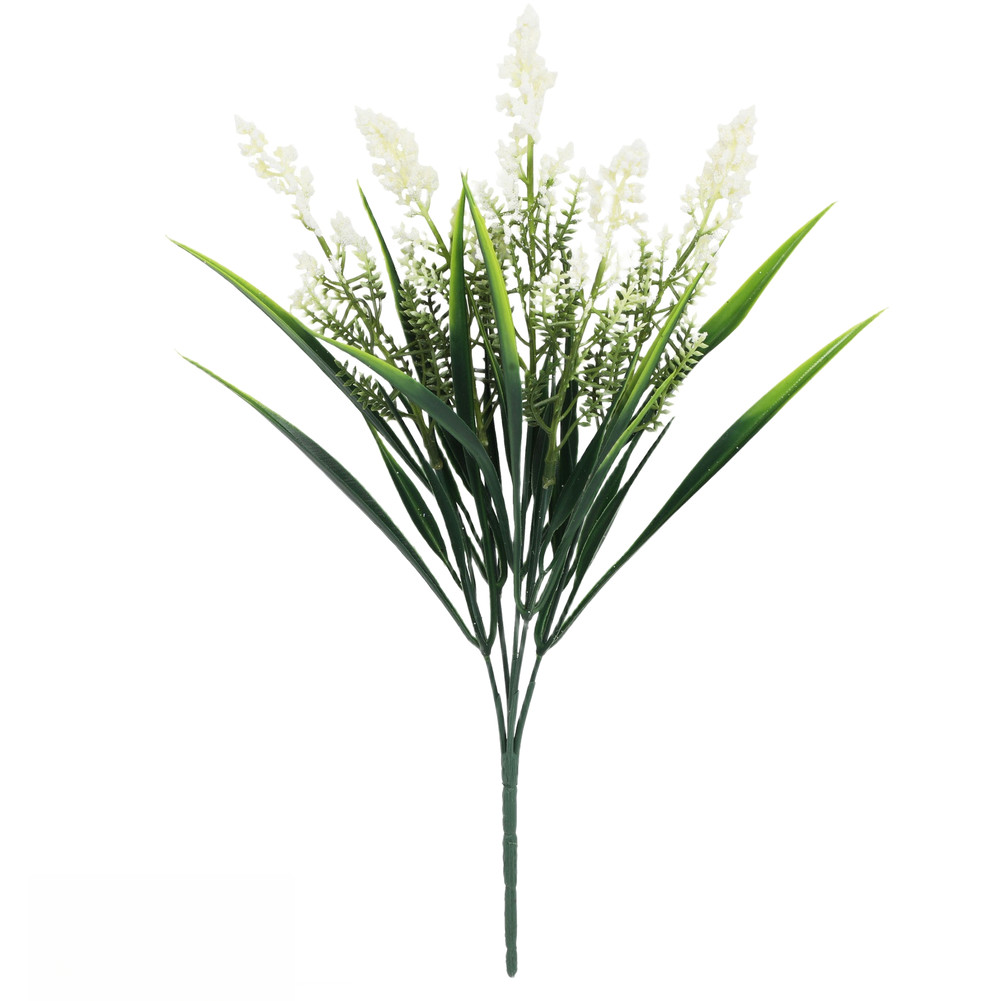 Plastic Lavender Foam Flower Stem 36x25cm for Wedding Table Centerpiece