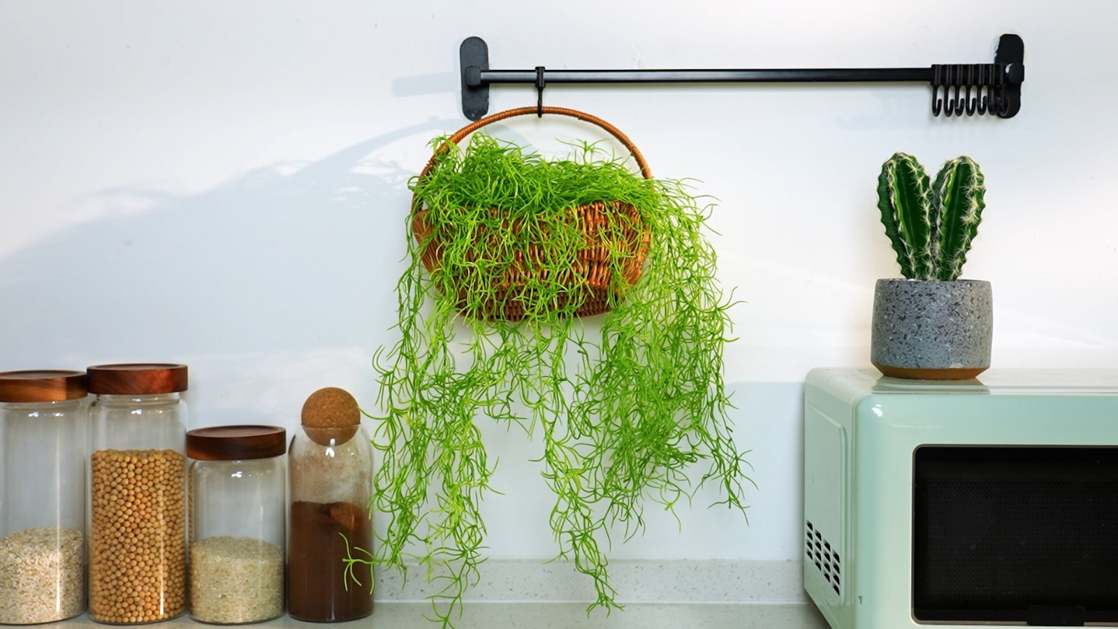 41” Fake Spanish Moss Hanging Plants – Faux Succulent Vines for Home Decor, 24