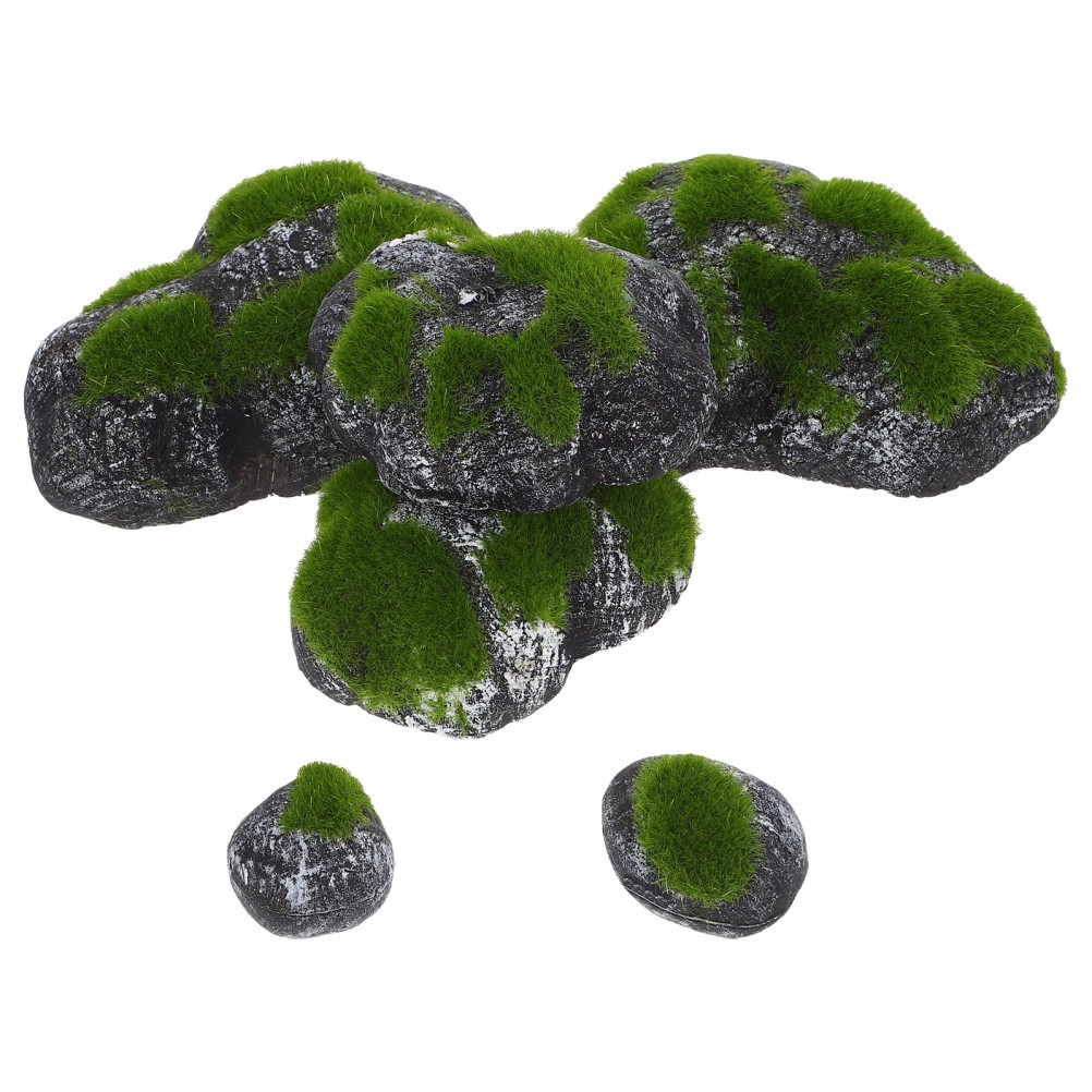Accessories Moss Covered Rocks Artificial Stone Craft