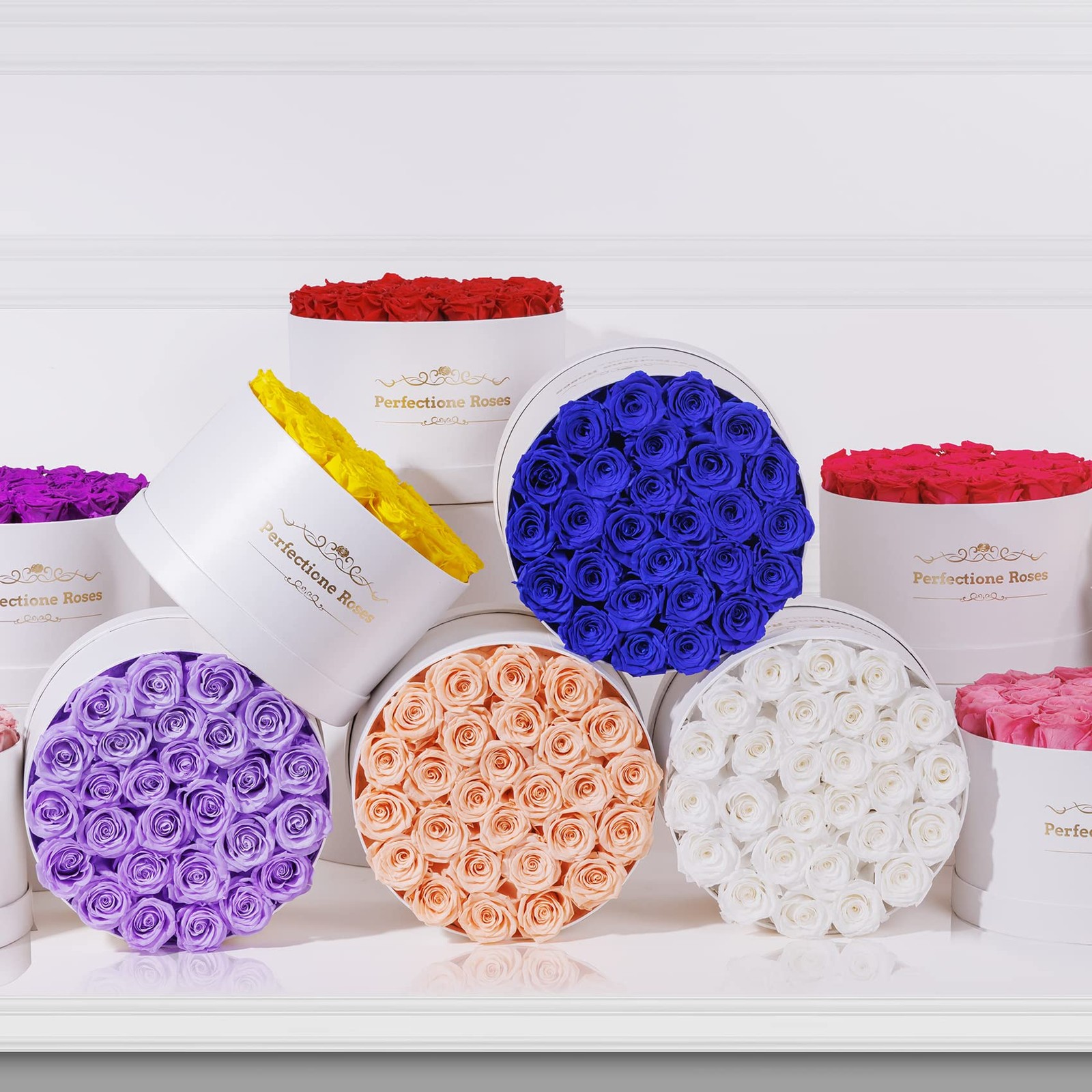 Perfectione Roses 27 Roses in a Box, Mothers Day Rose, Preserved Flowers for …