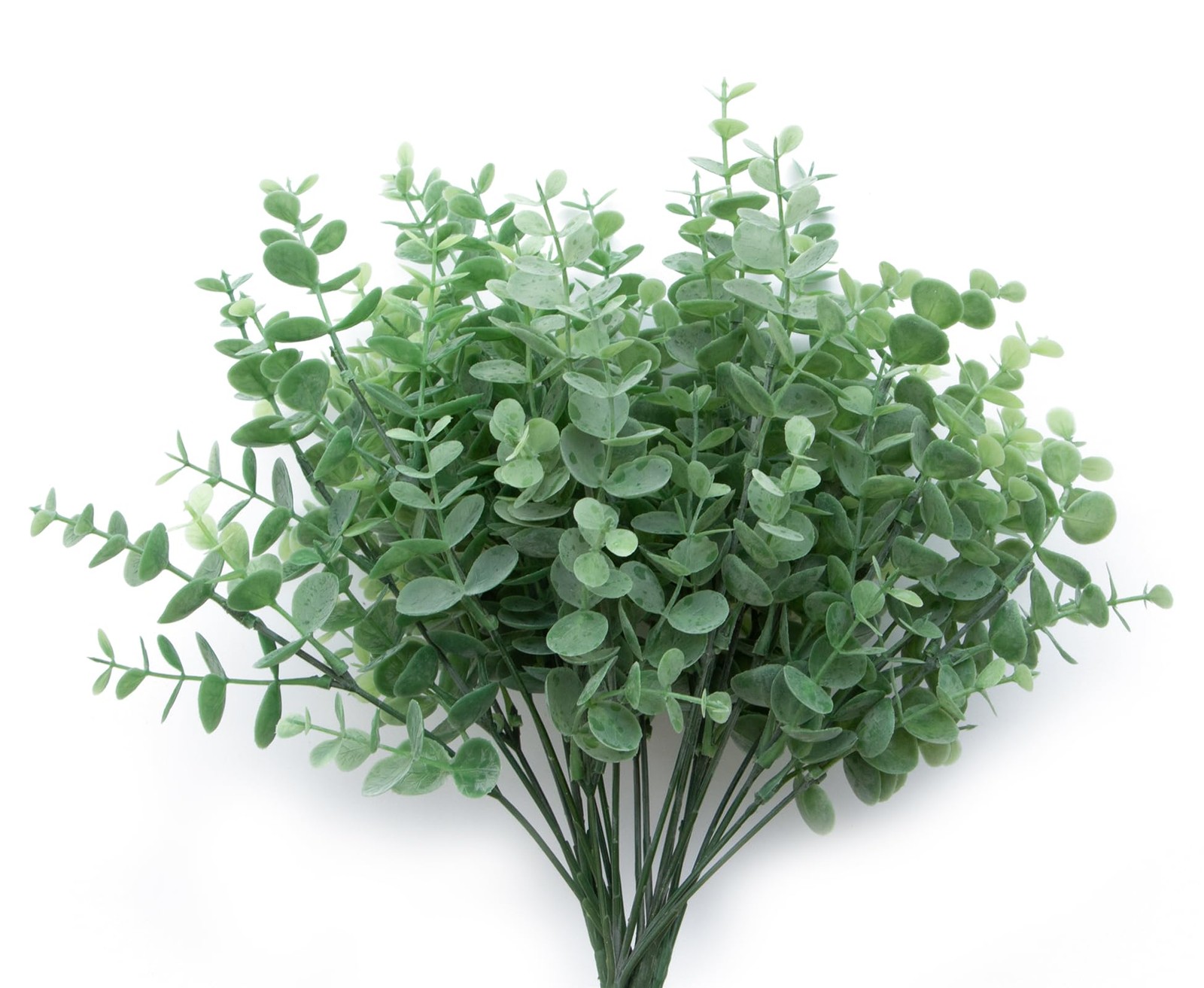5Pcs Artificial Eucalyptus Stems，Artificial Greenery Fake Dust Frosted Eucaly…