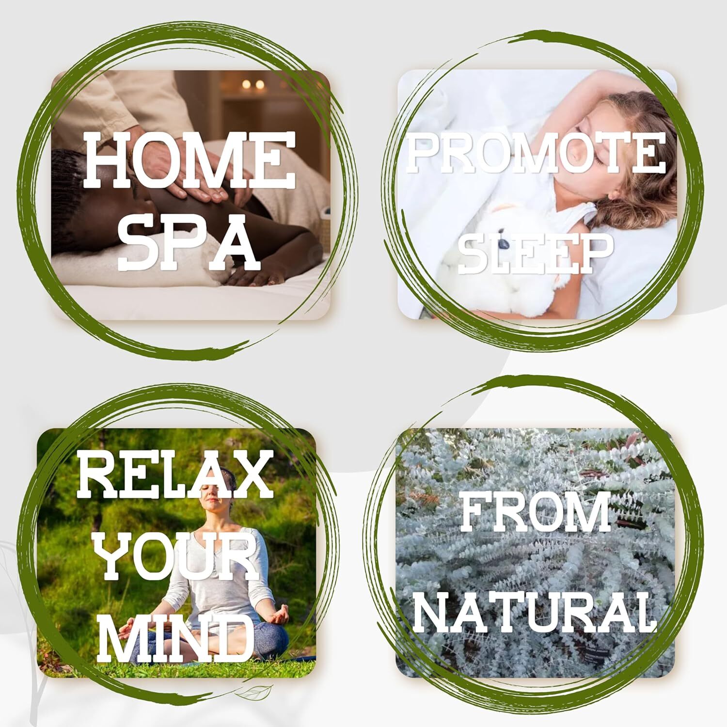 5 Kinds Eucalyptus for Shower,17″ Natural Fresh Hanging Eucalyptus & Lavender St