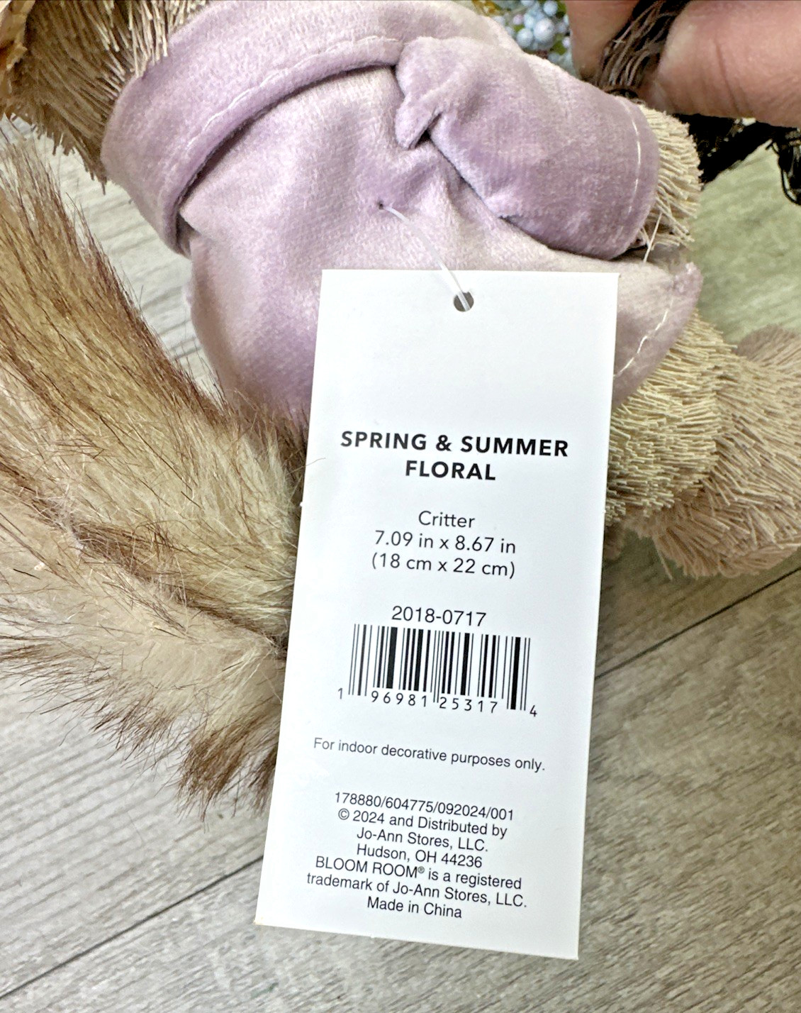 Bloom Room Squirrel Pushing Cart with Floral Decor Figurine New