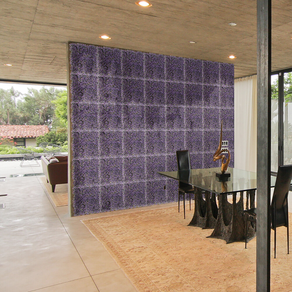 20×20” Artificial Purple Pittoso Mat Wall Hedge Decor Privacy Fence Panel Grass