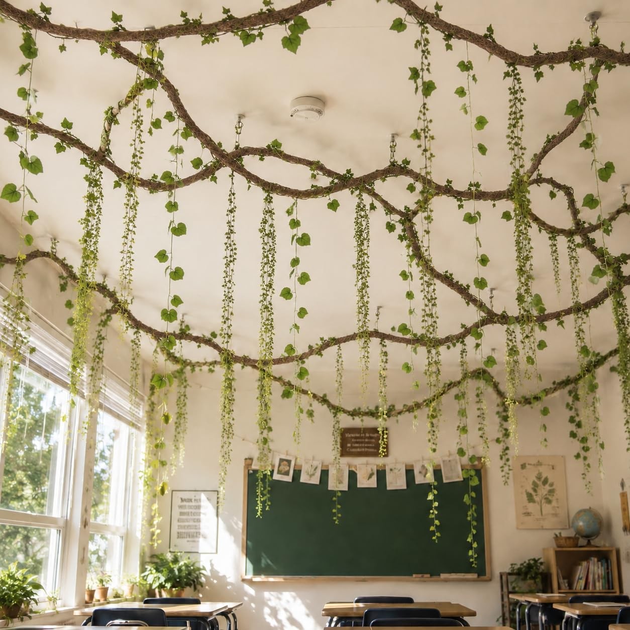 35 Pcs Artificial Bendable Vines Branches Decoration, Jungle Theme Decoration…
