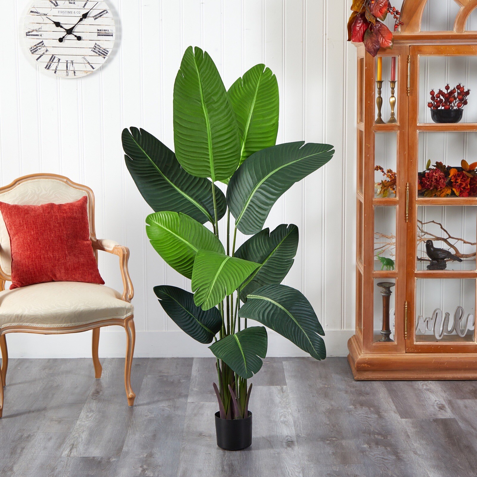 5’ Travelers Palm Artificial Tree Home Office Decor. Retail $169