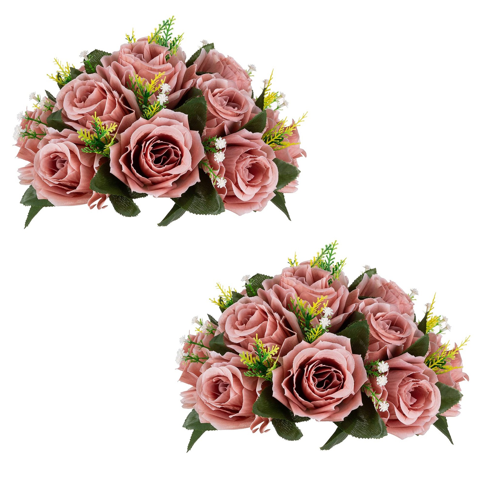Dusty Rose Flower Balls Centerpieces Wedding Table Decorations 2 PCS