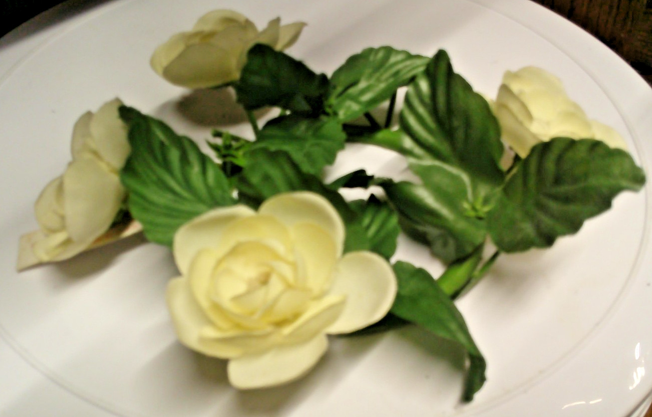 Spring Yellow Flower Ring w/Greenery for Candle (3″ Inside) Wreath Decor A38