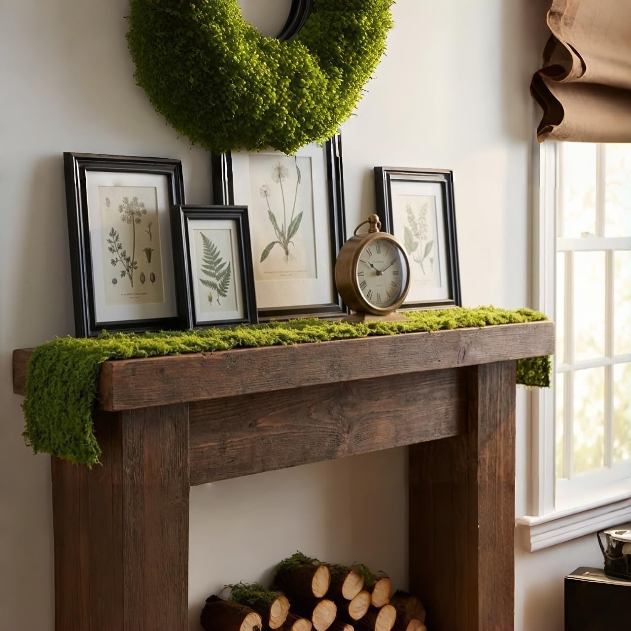 Artificial Moss Table Runner for Wedding Decor and Crafts, 4×47 Inch