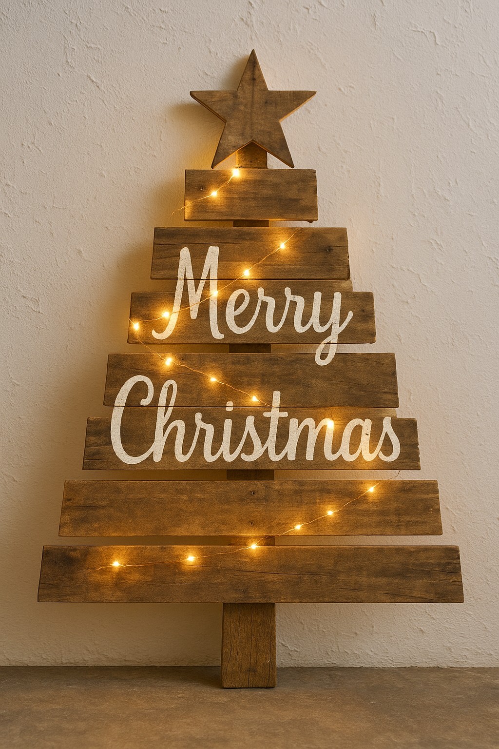 Farm House Pallet Wood Chritmas Tree Decoration 🎄