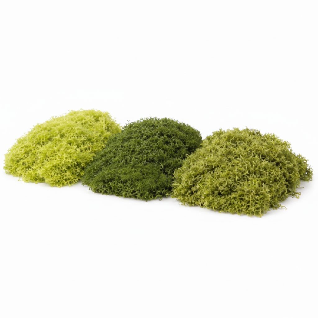Artificial Moss 3 Color Set Faux Green Moss for Crafts Terrariums Deco