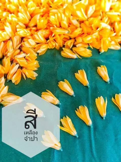 100pcs Champaka Head Fabric Plastic Artificial Craft Supply Bulks DIY Handicraft