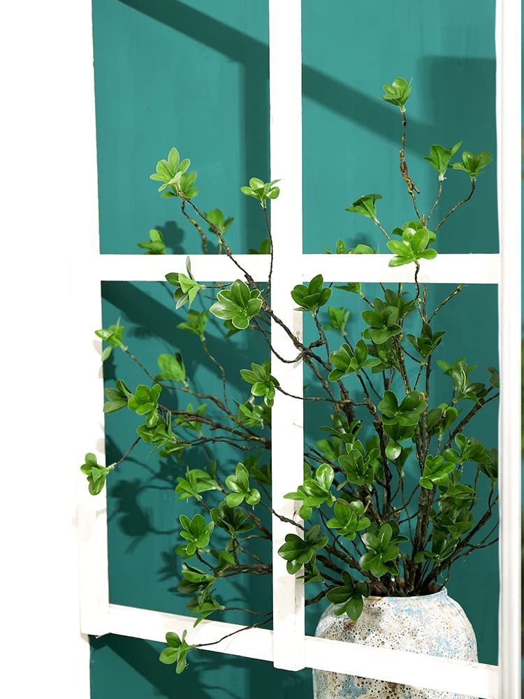 43″ Artificial Eucalyptus Branches Ficus Twigs Fern Fake Tree Trunk Greenery …