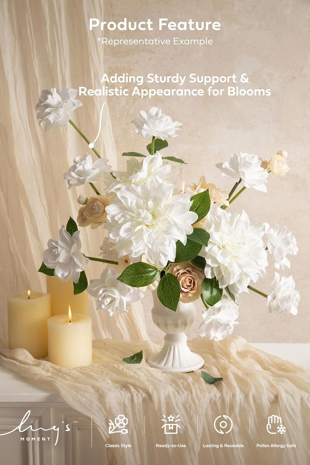 DIY Tools Set Wedding 3 Kinds of Accessories Include 100pcs Artificial Stems