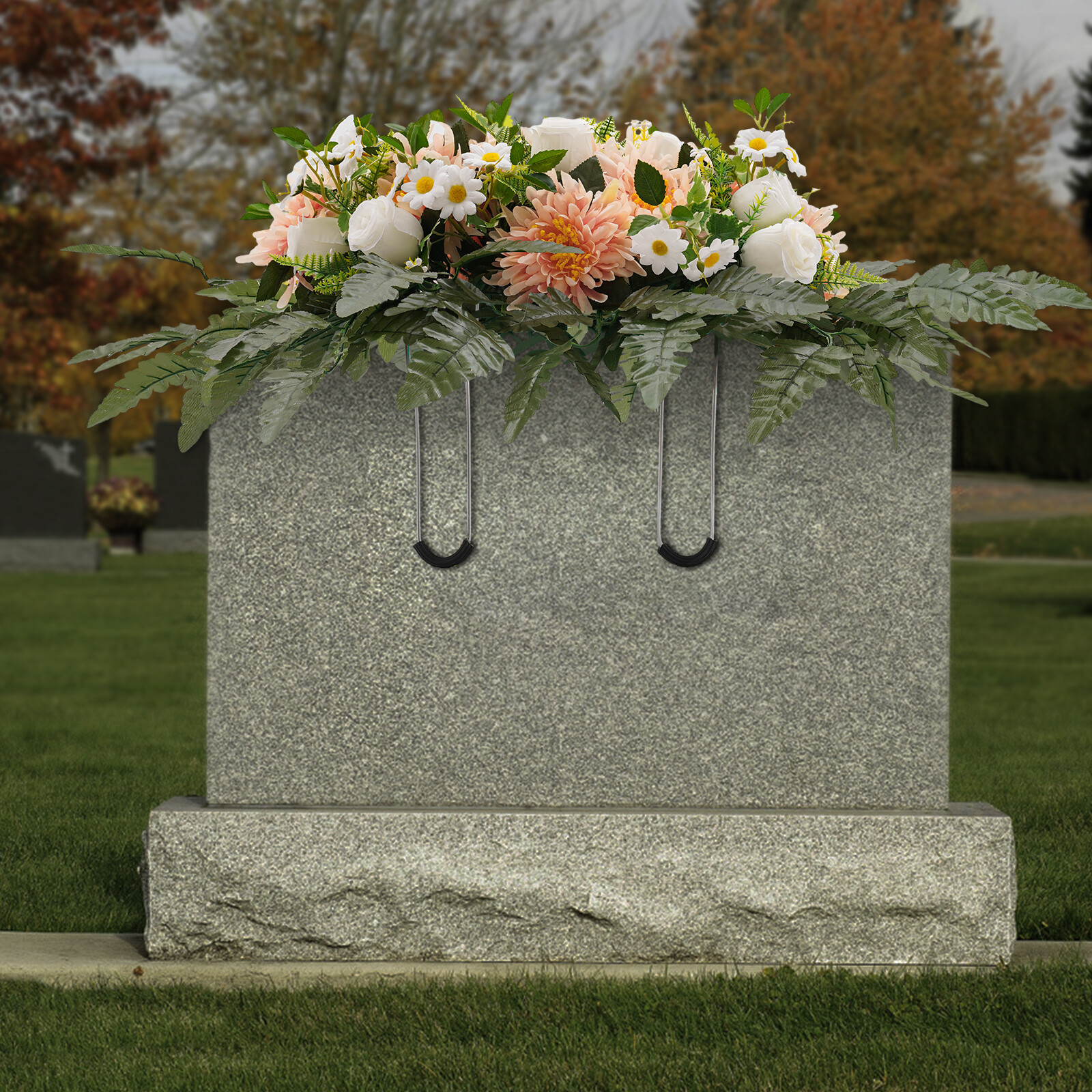 Artificial Realistic Flowers For Cemetery Memorial Wedding Decoration Outdoor