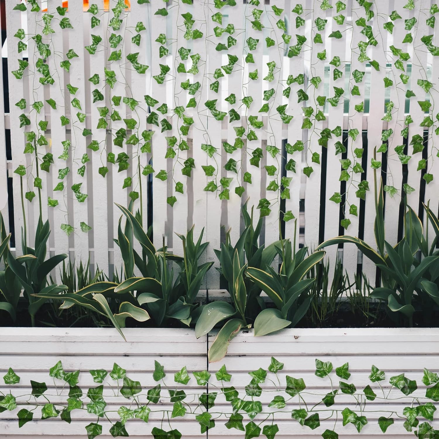 Fake Vines for Room Decor(12 Pack 84 Feet) Aesthetic Artificial Plant Ivy Leaves