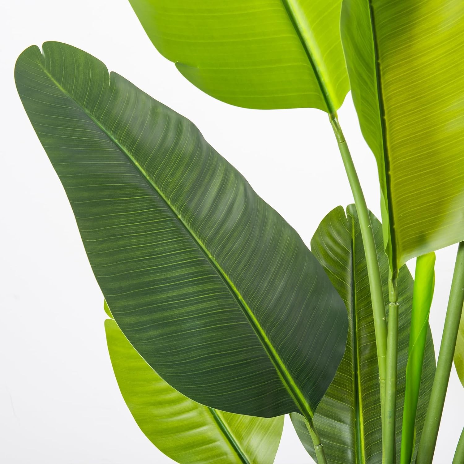 Bird of Paradise Plant Artificial 7ft,Faux Plants Indoor with White Planter,Fake