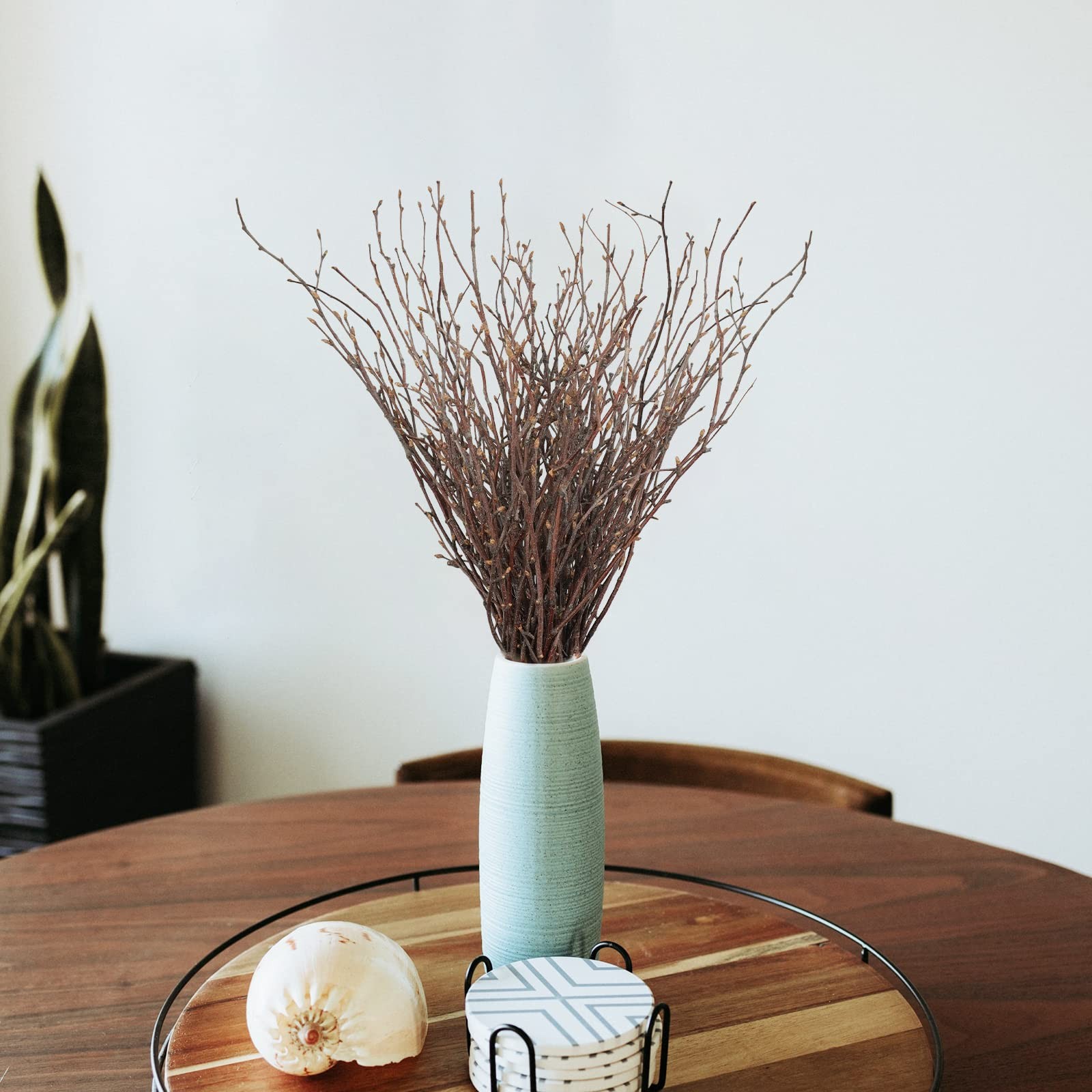 50PCS Birch Twigs – 17 Inch Natural Dried Plants Decorative Birch Branches fo…