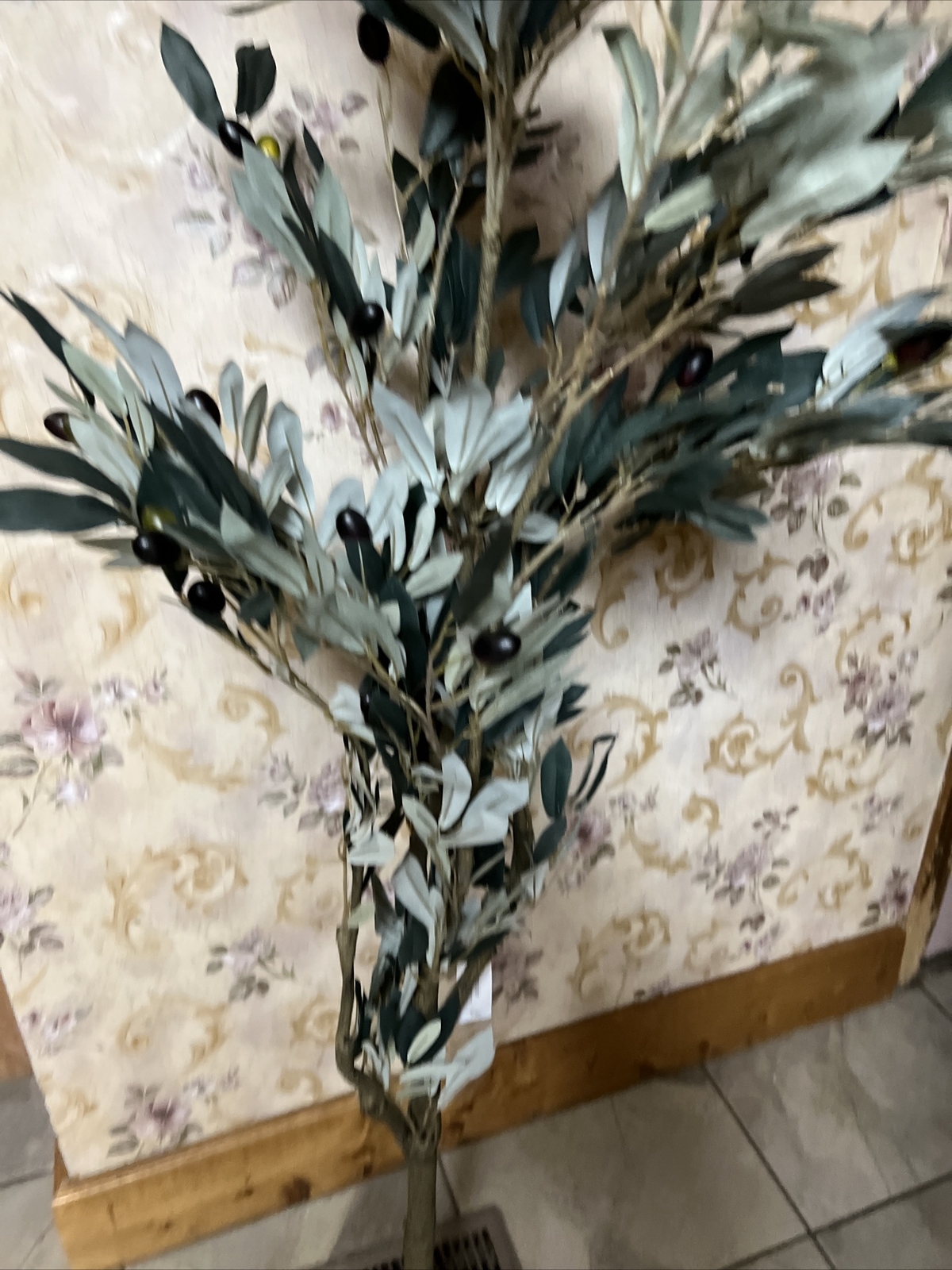 Olive Topiary Artificial Tree 5’ Home Garden Decor Valerie Parr Hill New