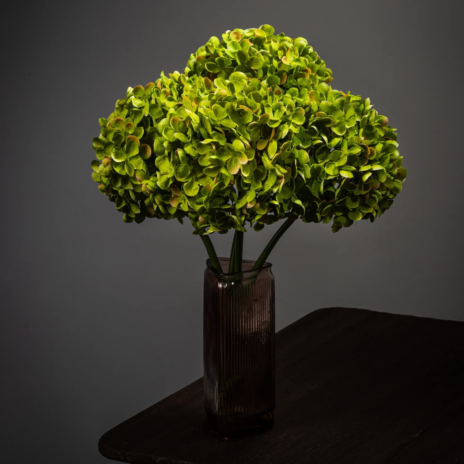 Hortensias artificiales de tacto real de 50 cm con tallo largo Arreglos florales