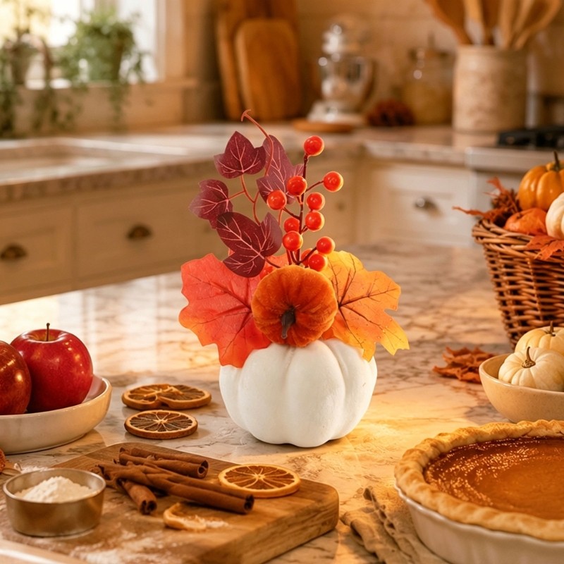 Portable Foam Wreath For Door Or Wall Decors During Autumns And Thanksgiving