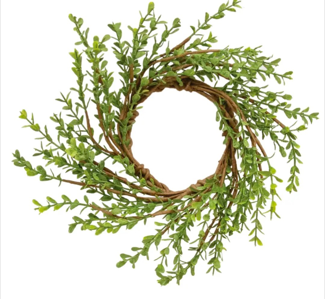 3-1/2″ Baby Boxwood Candle Ring