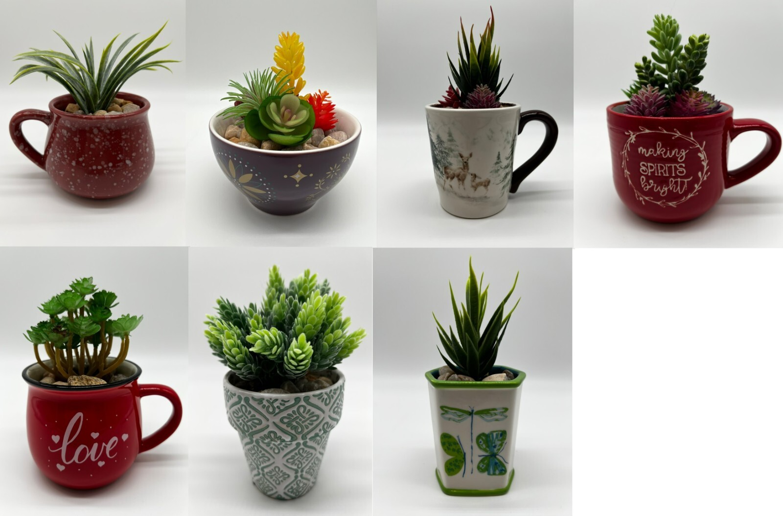 Artificial Succulents Unique One-of-a-Kind Creations Variety Select at Drop Down