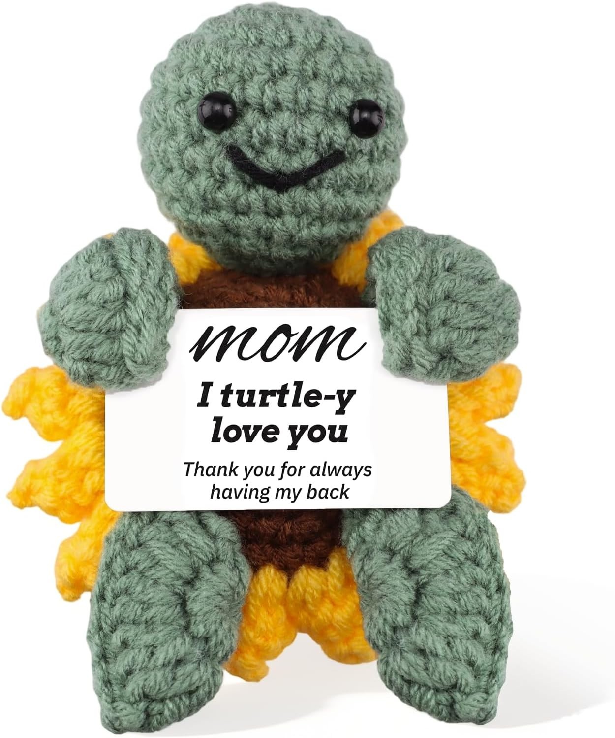 Mothers Day gift, Gifts for Mom, Cute Crochet Turtle for Home Desk Car Decor