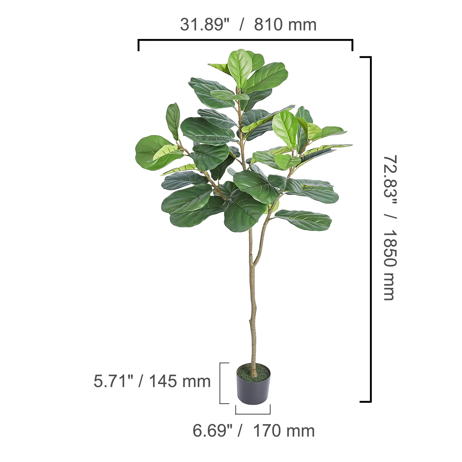 Artificial Olive Tree 4/5/6FT Tall Faux Plant Secure PE Material Anti-Tip Tilt P