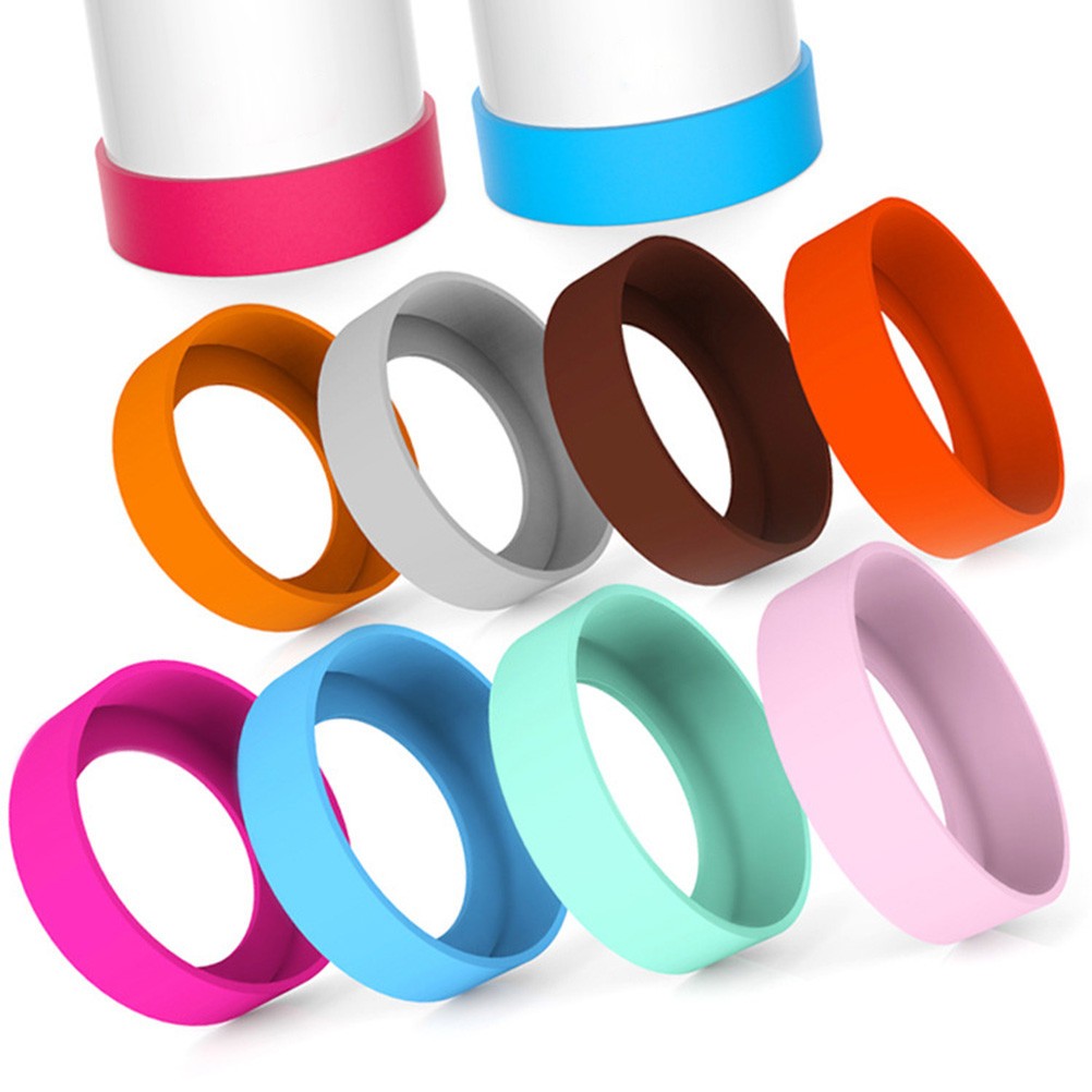 10 Pcs Protective Cup Mat Silicone Sleeve Multipurpose Water Bottle