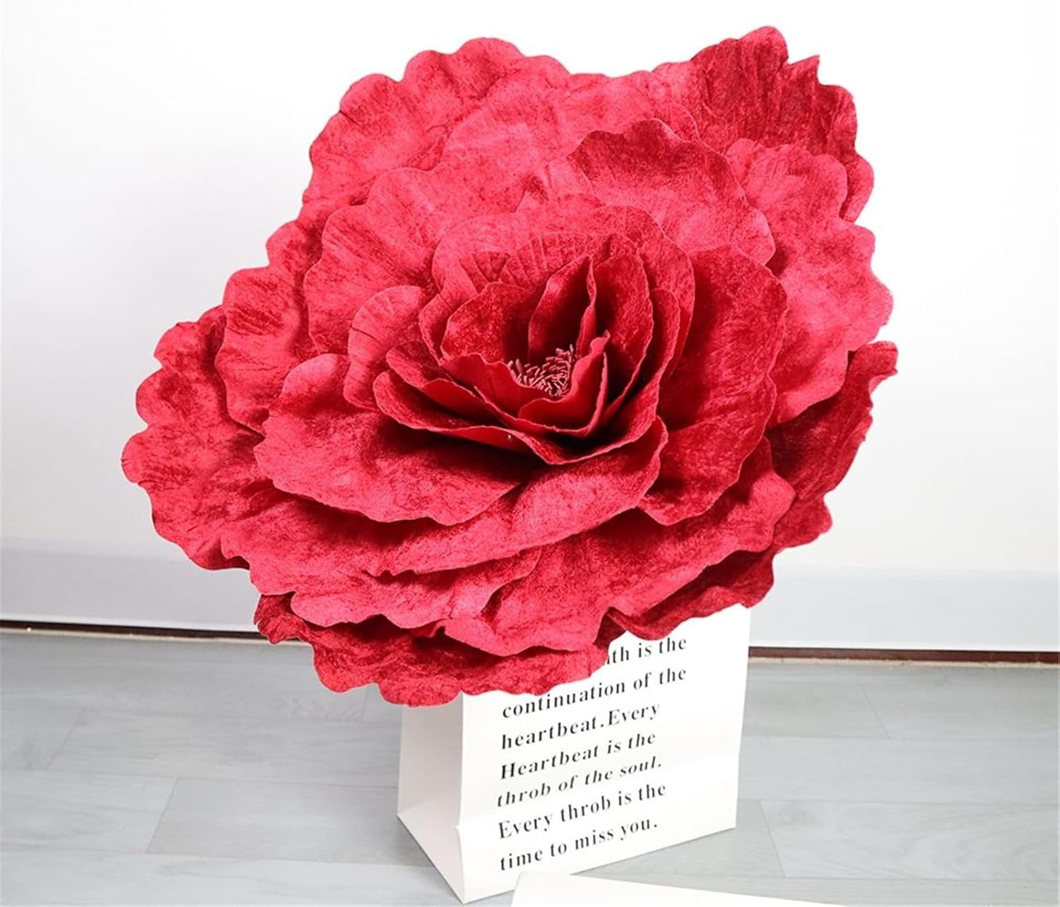 150cm/60 Inch Giant Red Rose Huge Artificial Flowers Jumbo Props Wedding Decor