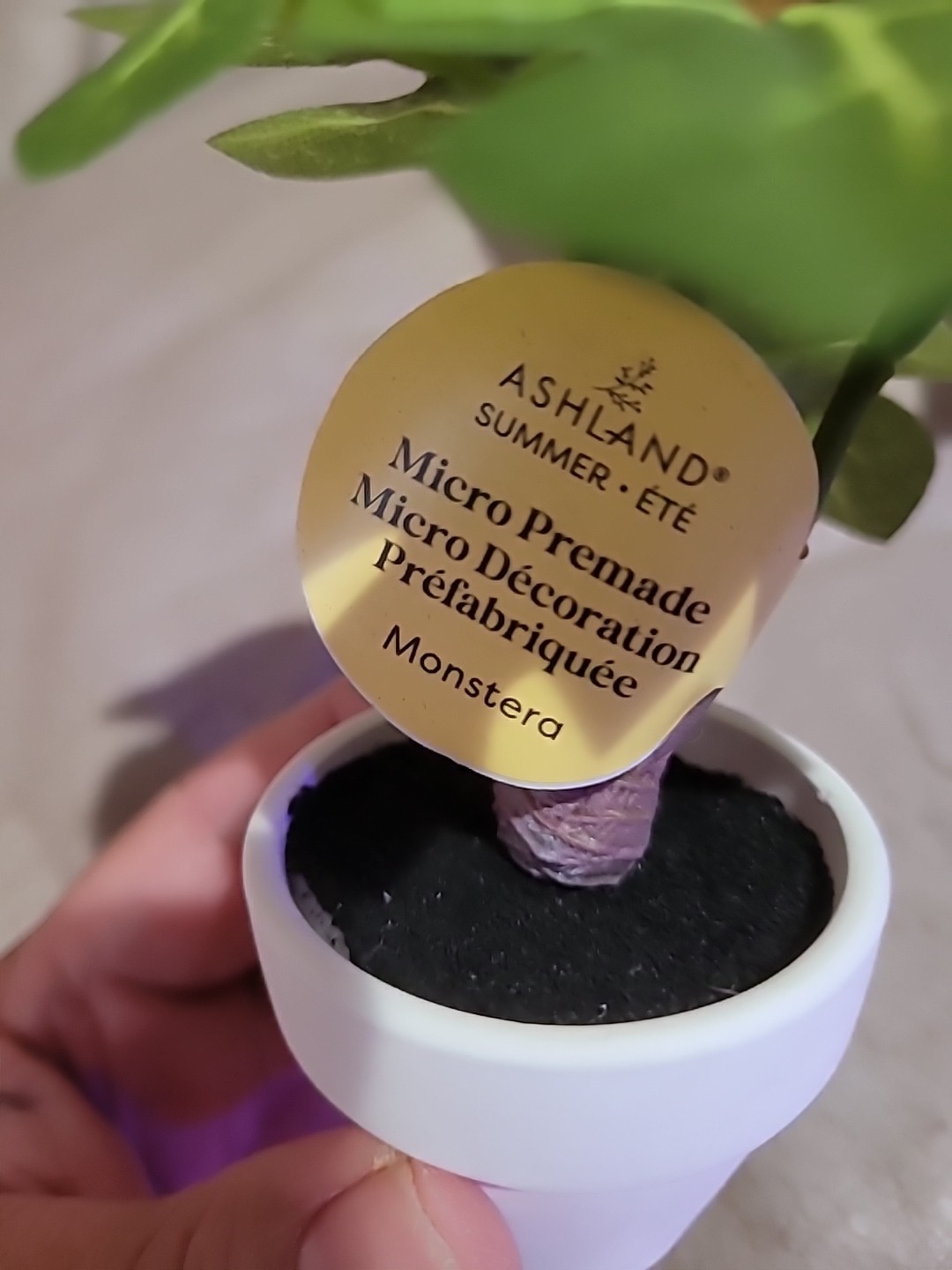 3 x Ashland Artificial Micro Plant Deco Spring Ceramic Potted 4″ H
