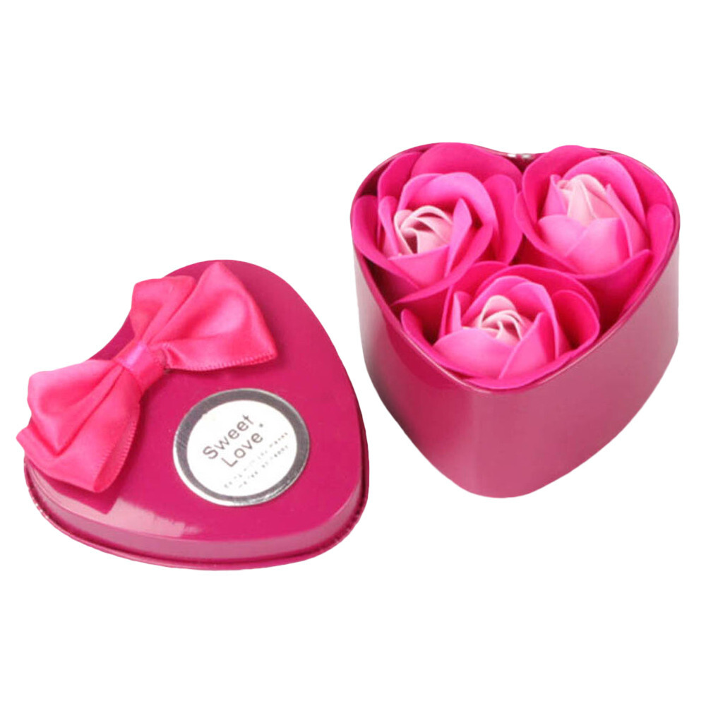 Artificial Flowers, 3-Pack Soap Wedding Rose Petals Scented Heart Decoration –