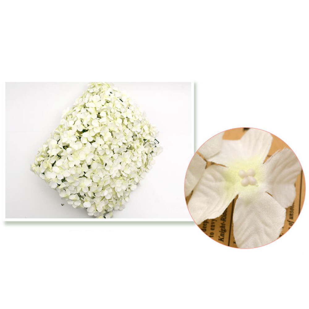 10/20Pcs Artificial Wedding Silk Flower Wall Decor Background Rose Floral Panels