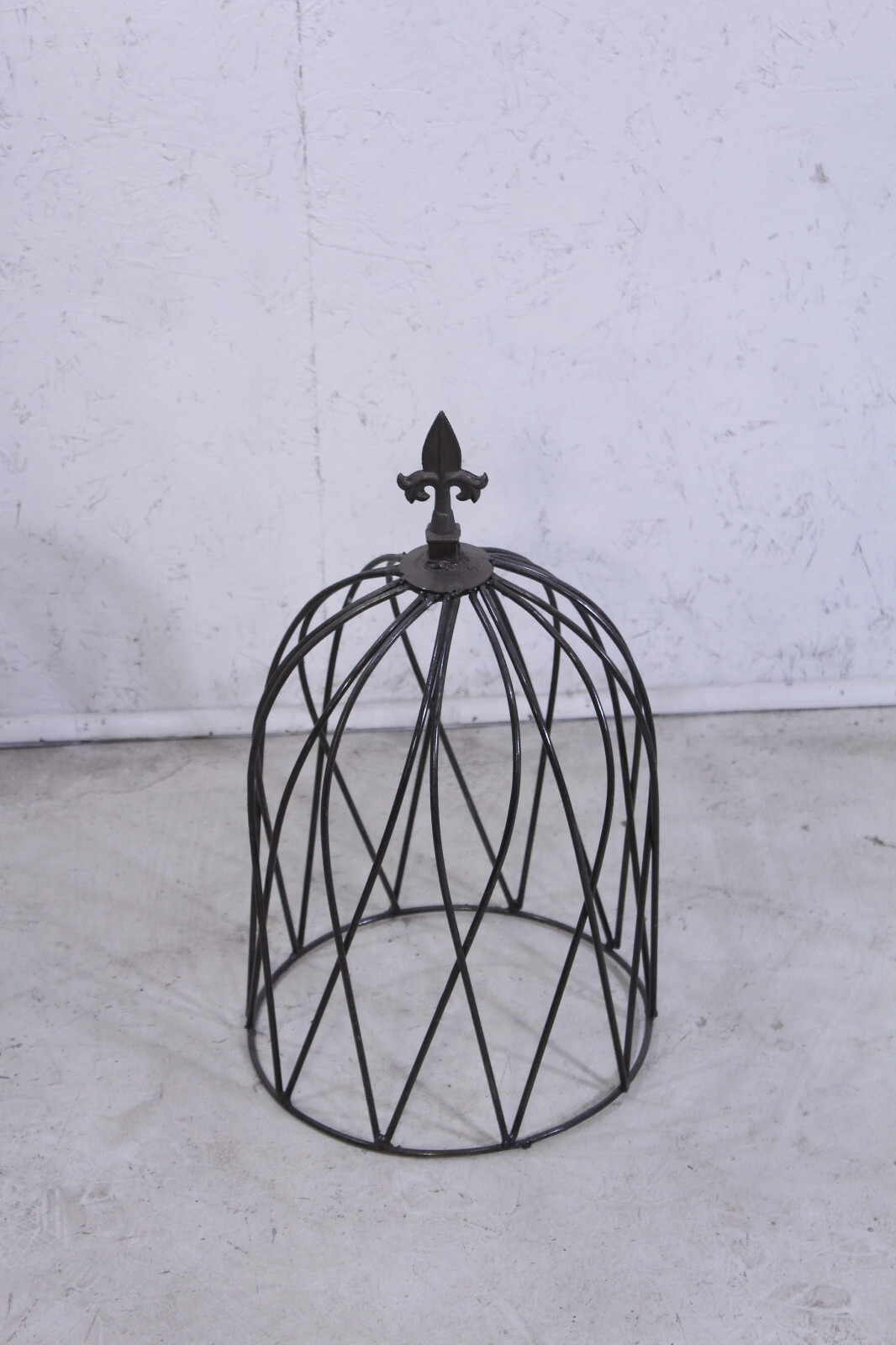 16″ Small Cloche Topiary Flower Trellis, Metal Plant Climber
